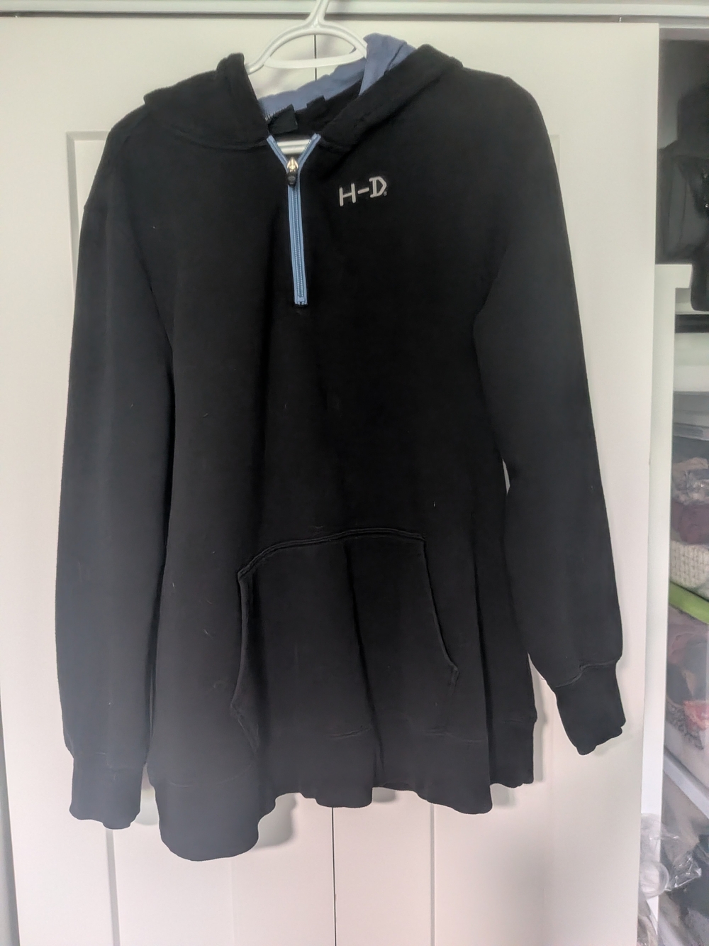 Harley-Davidson® Women's Roses 1/4-Zip Hoodie Pullover Size 1X